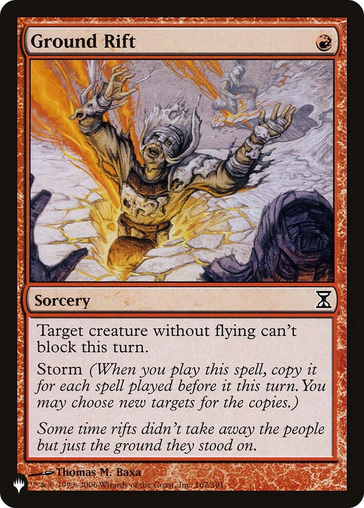 Ground Rift (162/301) (The List Reprints)