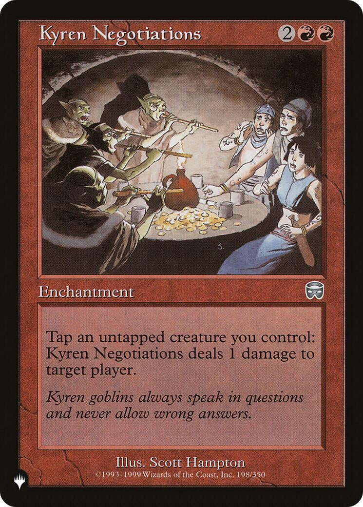 Image for Kyren Negotiations (198/350) (The List Reprints) - Magic: The Gathering