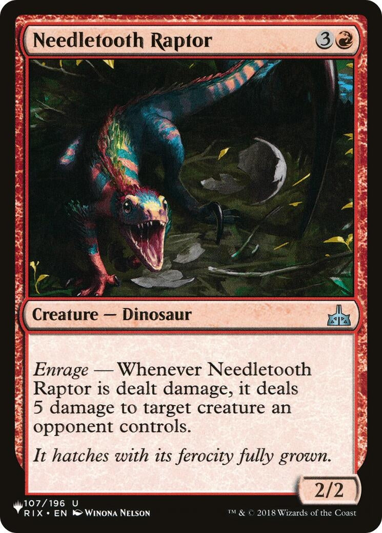 Needletooth Raptor (107/196) (The List Reprints)