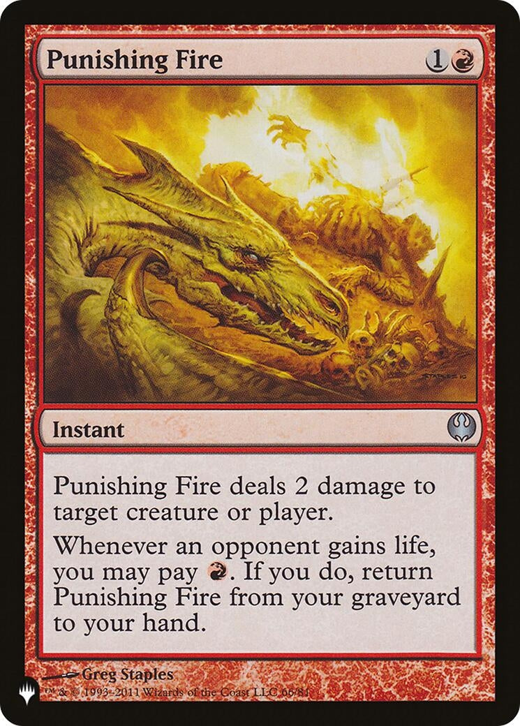 Image for Punishing Fire (66/81) (The List Reprints) - Magic: The Gathering