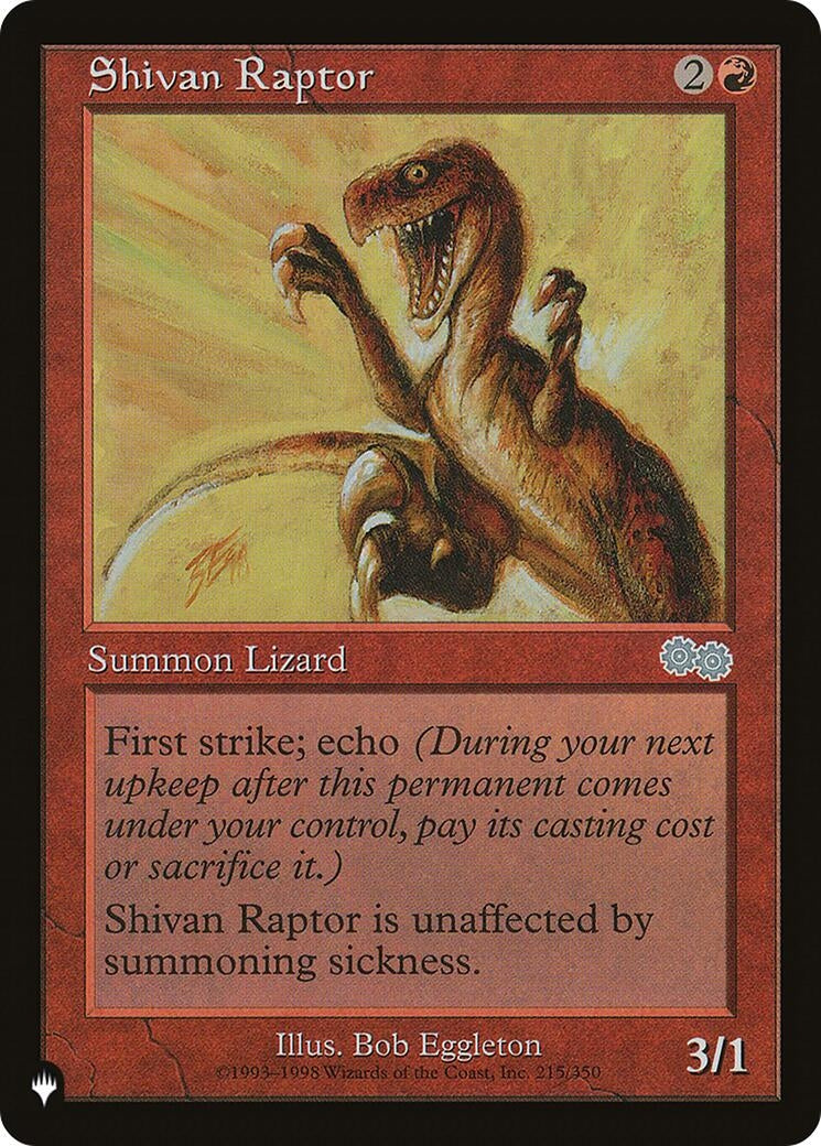 Image for Shivan Raptor (215/350) (The List Reprints) - Magic: The Gathering