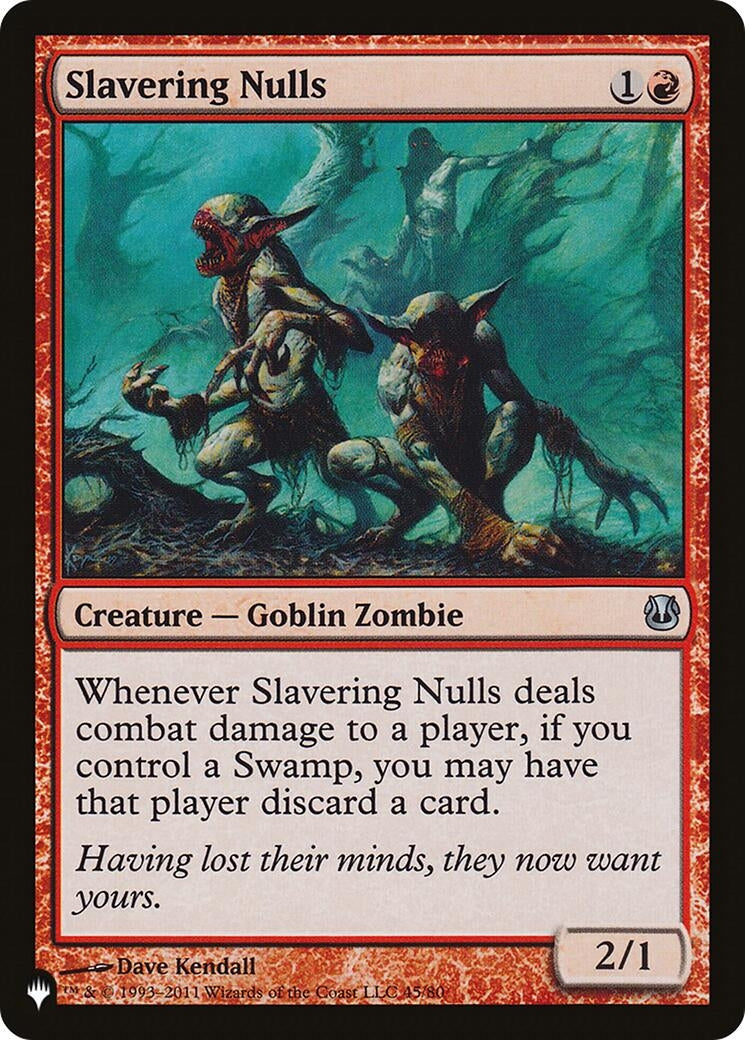 Slavering Nulls (45/80) (The List Reprints)