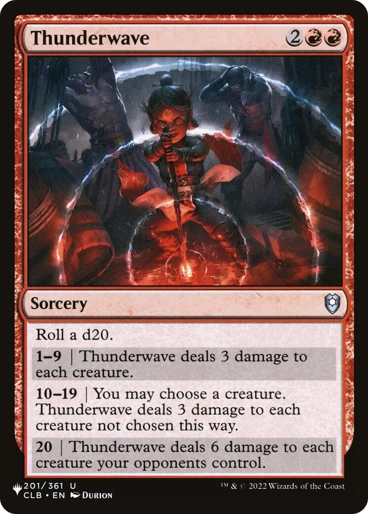 Image for Thunderwave (201/361) (The List Reprints) - Magic: The Gathering
