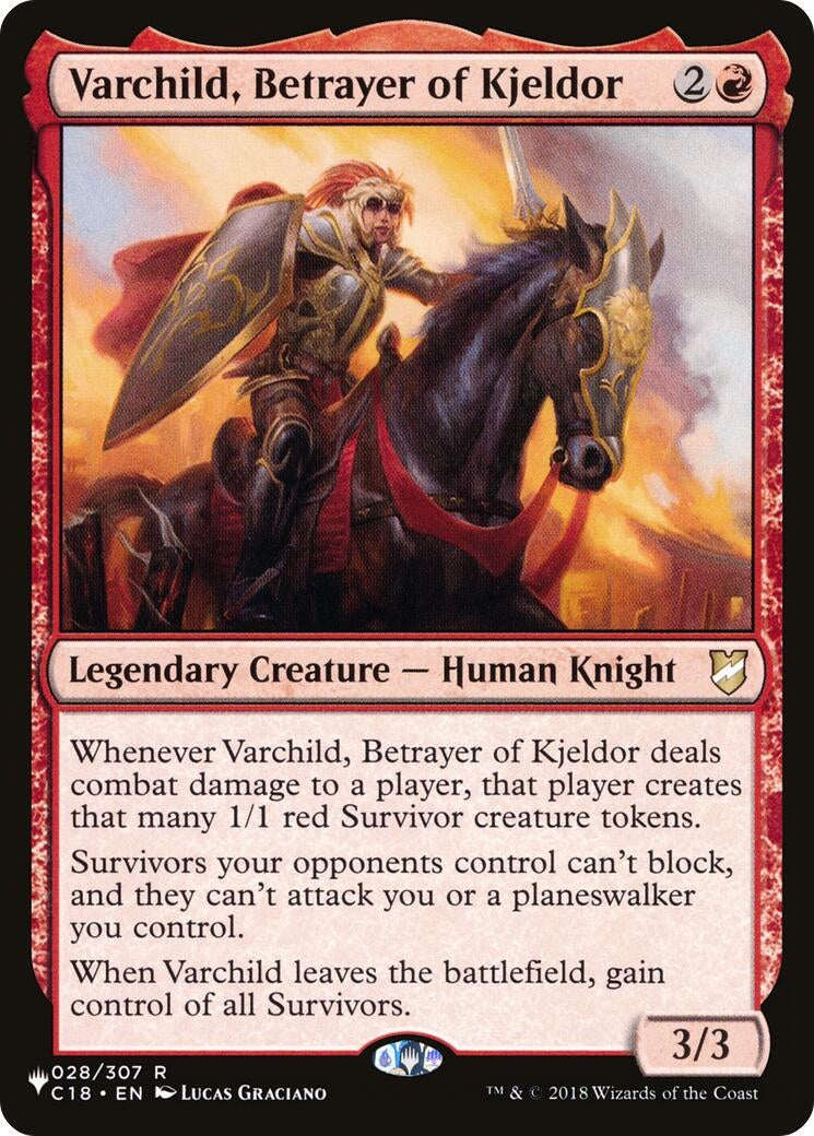 Image for Varchild, Betrayer of Kjeldor (028/307) (The List Reprints) - Magic: The Gathering
