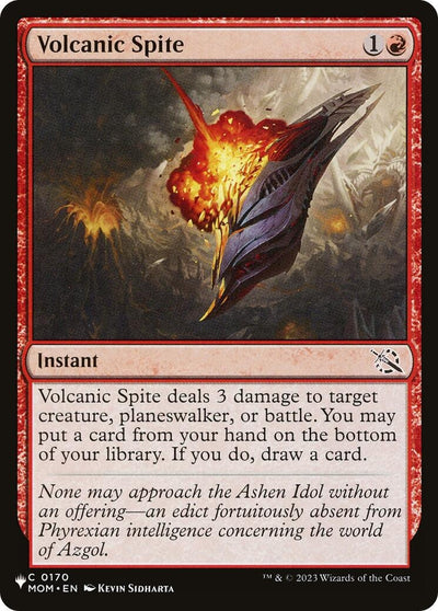 Volcanic Spite (0170) (The List Reprints)
