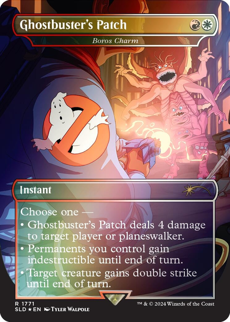 Ghostbuster's Patch - Boros Charm (Rainbow Foil) (1771) (Secret Lair Drop Series)