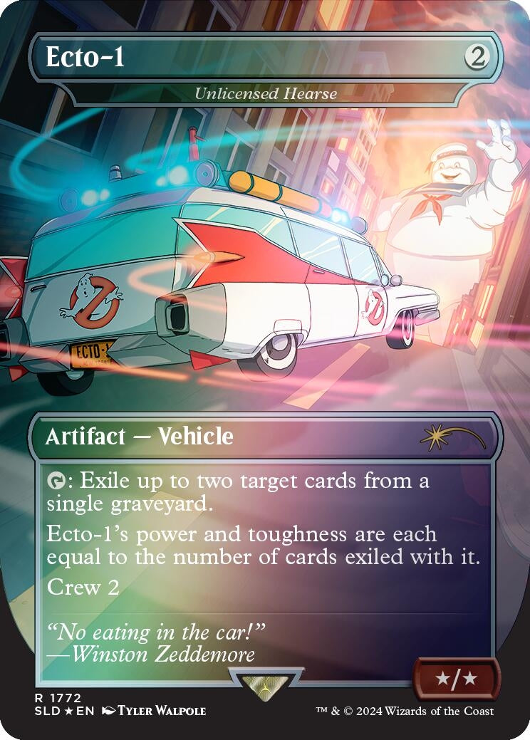 Ecto-1 - Unlicensed Hearse (Rainbow Foil) (1772) (Secret Lair Drop Series)