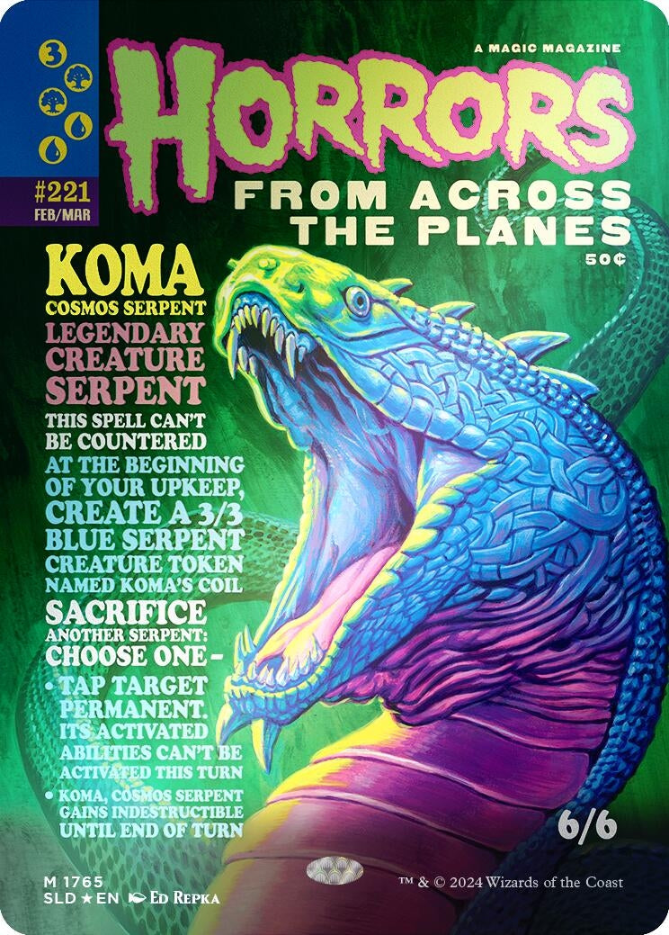 Koma, Cosmos Serpent (Rainbow Foil) (1765) (Secret Lair Drop Series)