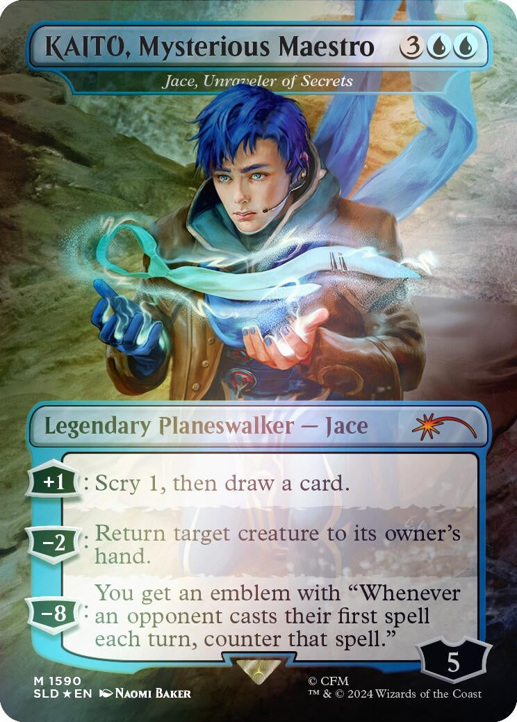 KAITO, Mysterious Maestro - Jace, Unraveler of Secrets (Rainbow Foil) (1590) (Secret Lair Drop Series)