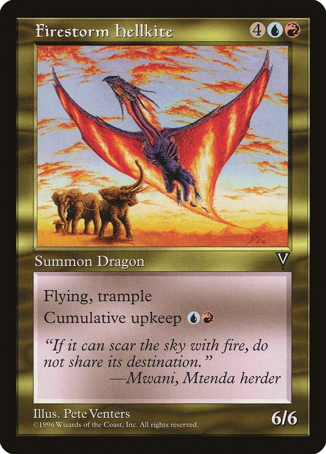 Firestorm Hellkite (Visions)