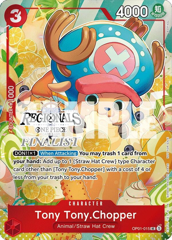 Image for Tony Tony.Chopper (Online Regional 2024 Vol. 3) [Finalist] (OP01-015) (One Piece Promotion Cards) - One Piece Card Game