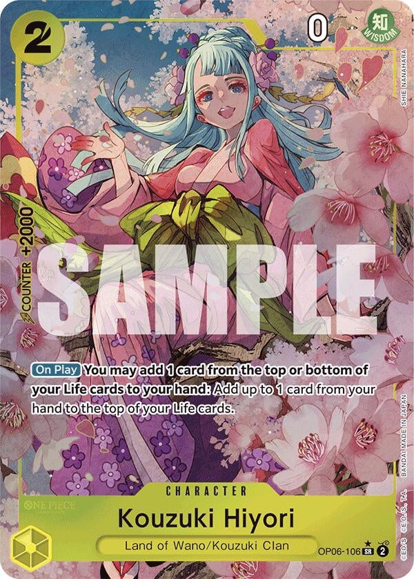 Image for Kouzuki Hiyori (Alternate Art) (OP06-106) (Premium Booster -The Best-) - One Piece Card Game