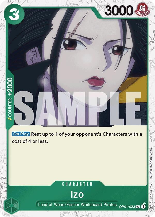 Image for Izo (OP01-033) (Jolly Roger Foil) (OP01-033) (Premium Booster -The Best-) - One Piece Card Game