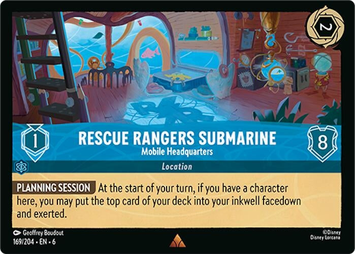 Rescue Rangers Submarine - Mobile Headquarters (169/204) (Azurite Sea)