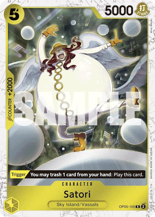 Image for Satori (Jolly Roger Foil) (OP05-105) (Premium Booster -The Best-) - One Piece Card Game