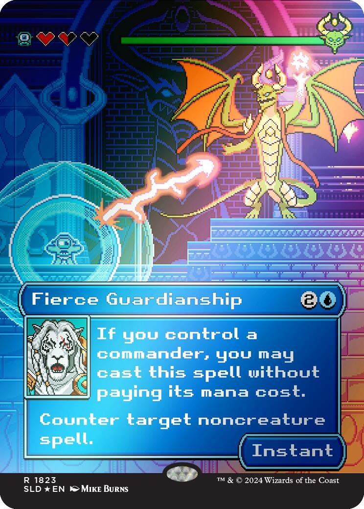 Fierce Guardianship (Rainbow Foil) (1823) (Secret Lair Drop Series)