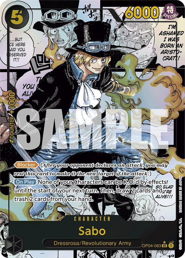 Image for Sabo (OP04-083) (Manga) (OP04-083) (Premium Booster -The Best-) - One Piece Card Game