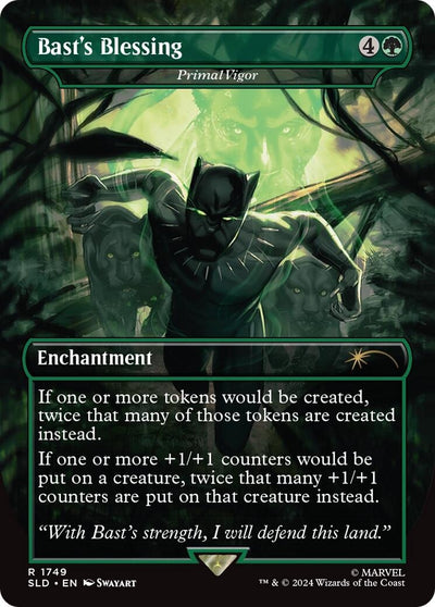 Bast's Blessing - Primal Vigor (Rainbow Foil) (1749) (Secret Lair Drop Series)