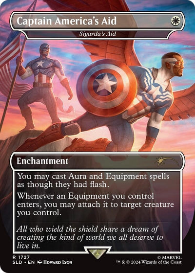Captain America's Aid - Sigarda's Aid (Rainbow Foil) (1727) (Secret Lair Drop Series)