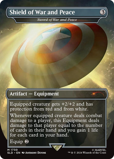 Shield of War and Peace - Sword of War and Peace (Rainbow Foil) (1730) (Secret Lair Drop Series)