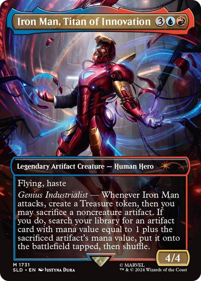 Iron Man, Titan of Innovation (Rainbow Foil) (1731) (Secret Lair Drop Series)