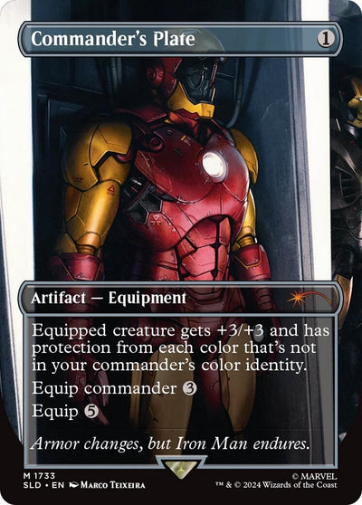 Commander's Plate (1733) (Rainbow Foil) (1733) (Secret Lair Drop Series)