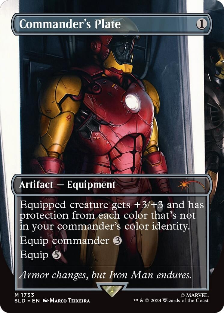 Image for Commander's Plate (1733) (Rainbow Foil) (1733) (Secret Lair Drop Series) - Magic: The Gathering