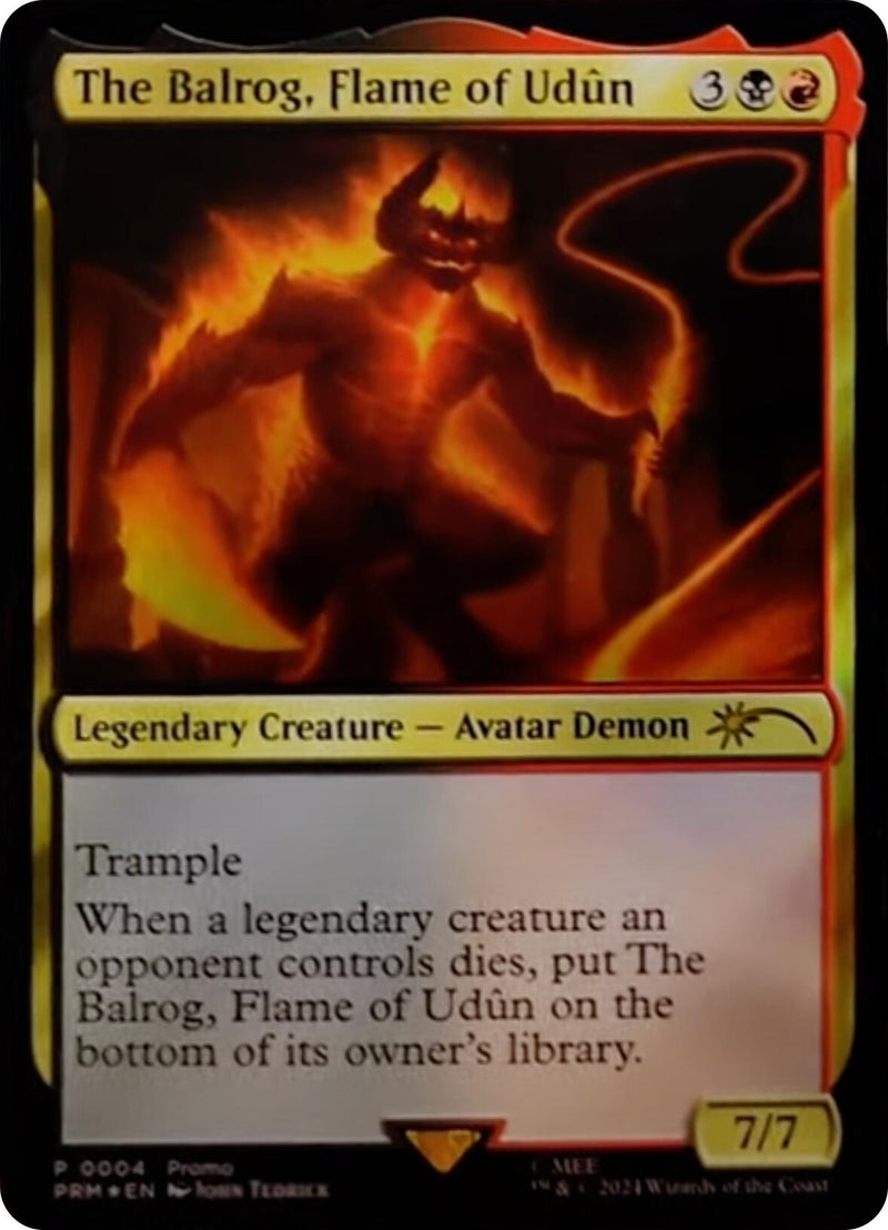 The Balrog, Flame of Udun (4) (Unique and Miscellaneous Promos)