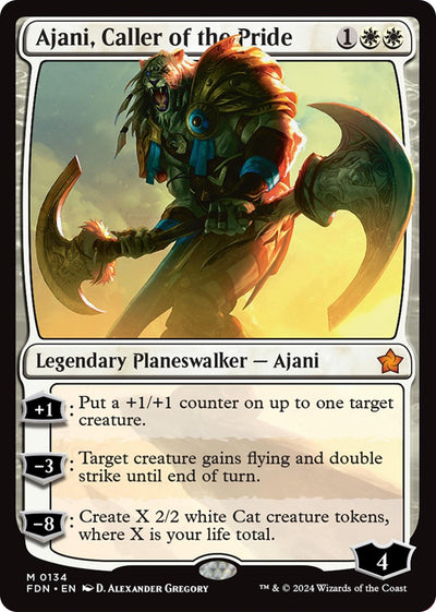 Ajani, Caller of the Pride (134) (Foundations) (FDN)