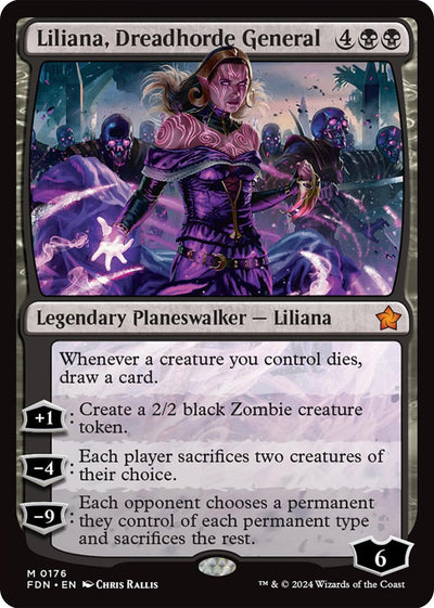 Liliana, Dreadhorde General (176) (Foundations) (FDN)