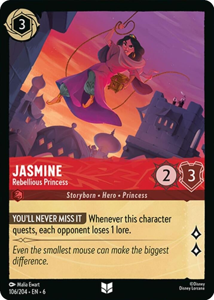 Jasmine - Rebellious Princess (106/204) (Azurite Sea)