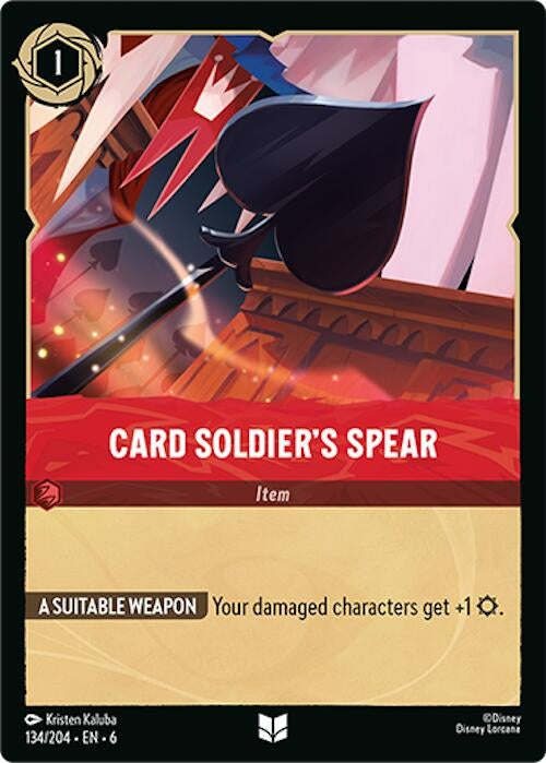Card Soldier's Spear (134/204) (Azurite Sea)