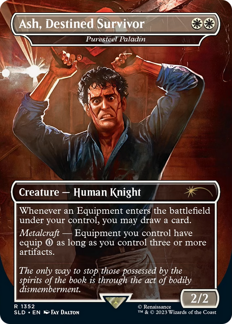 Ash, Destined Survivor - Puresteel Paladin (1352) (Secret Lair Drop Series)