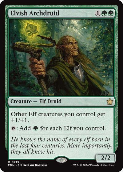 Elvish Archdruid (219) (Foundations) (FDN)
