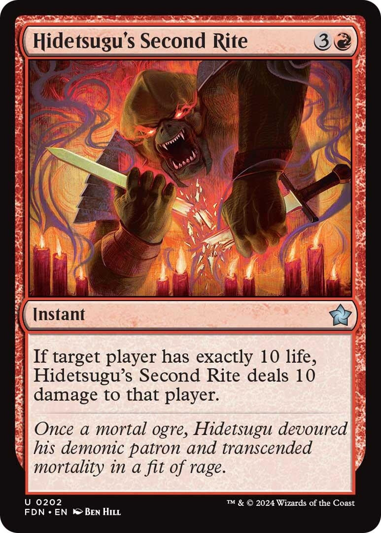 Hidetsugu's Second Rite (202) (Foundations) (FDN)