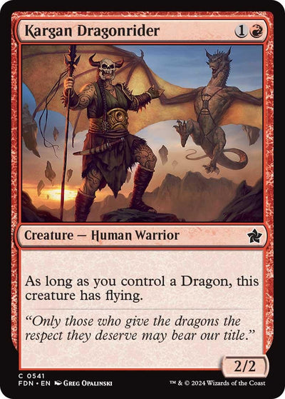 Kargan Dragonrider (541) (Foundations) (FDN)