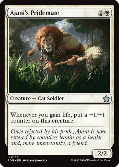 Ajani's Pridemate (135) (Foundations) (FDN)