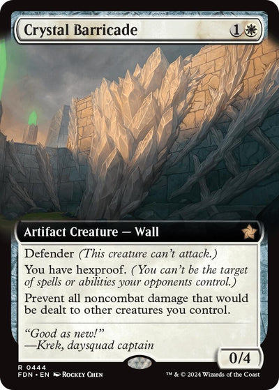 Crystal Barricade (Extended Art) (444) (Foundations) (FDN)