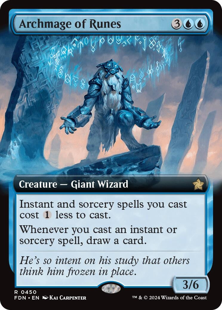 Archmage of Runes (Extended Art) (450) (Foundations)