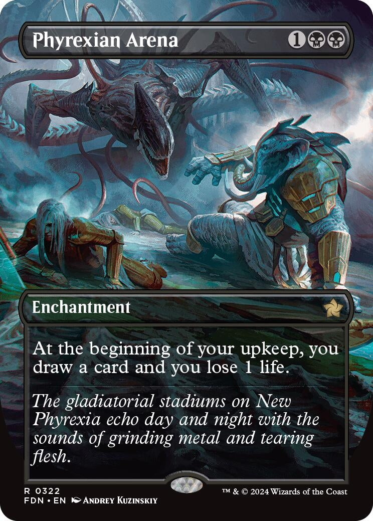 Phyrexian Arena (Borderless) (322) (Foundations) (FDN)