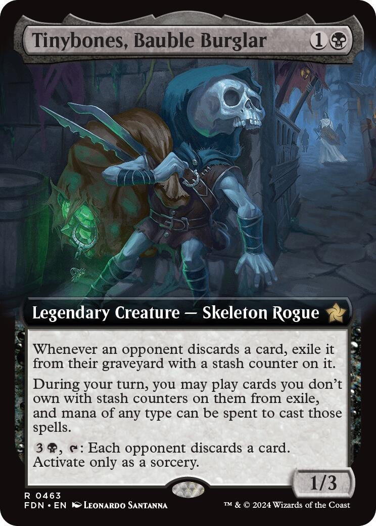 Tinybones, Bauble Burglar (Extended Art) (463) (Foundations) (FDN)