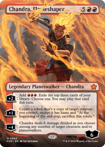 Chandra, Flameshaper (Borderless) (360) (Foundations)