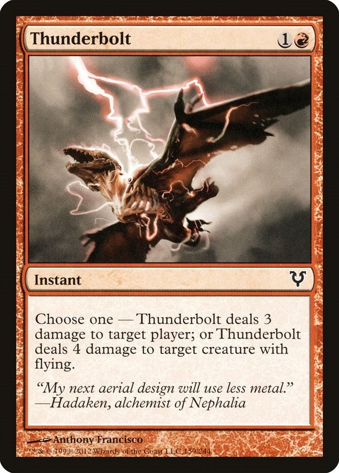 Thunderbolt (159) (Avacyn Restored)