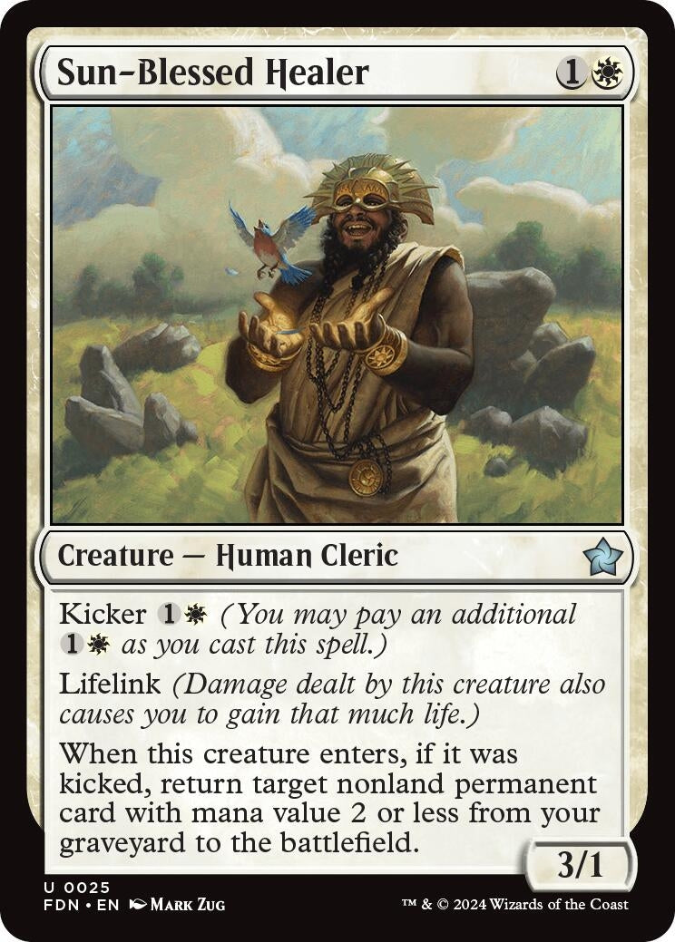 Sun-Blessed Healer (25) (Foundations) (FDN)