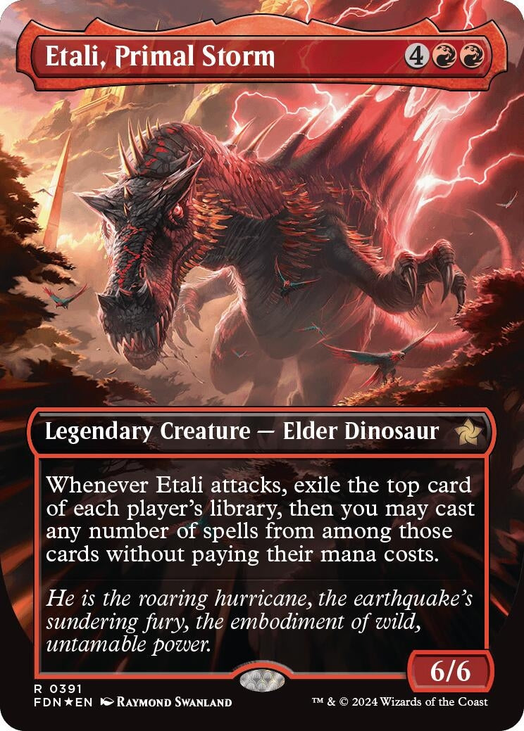 Etali, Primal Storm (Borderless) (Mana Foil) (391) (Foundations)