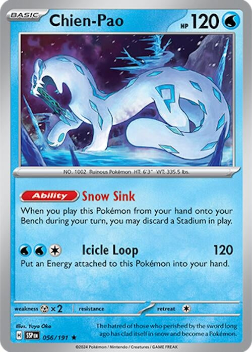 Image for Chien-Pao (056/191) (SV08: Surging Sparks) - Pokemon