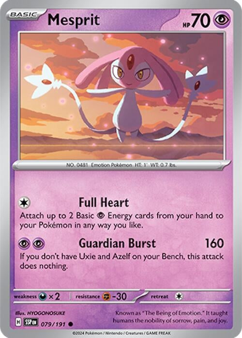 Image for Mesprit (079/191) (SV08: Surging Sparks) - Pokemon