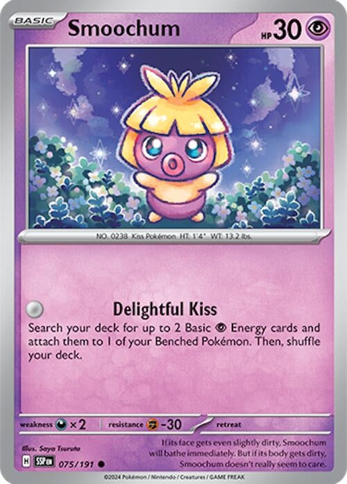 Image for Smoochum (075/191) (SV08: Surging Sparks) - Pokemon