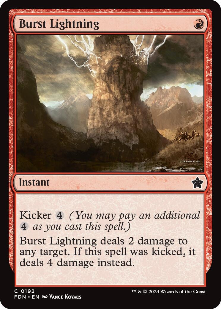 Burst Lightning (192) (Foundations) (FDN)