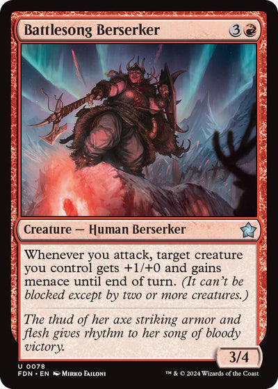 Battlesong Berserker (78) (Foundations) (FDN)